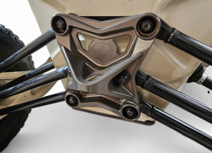 Can-Am Maverick X3 Radius Rod Plate - Rear - Elektric Off Road - Volt - Gun Metal - `17-`21